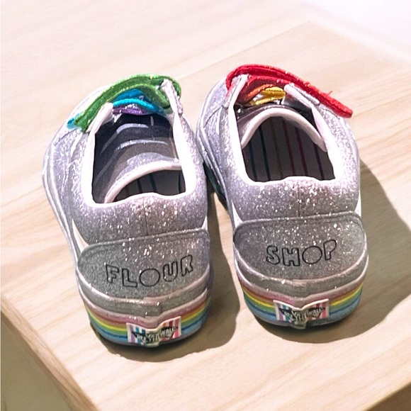 Vans Collaboration Smiles and Sprinkles Glitter Rainbow Shoes. - Picture 3 of 5